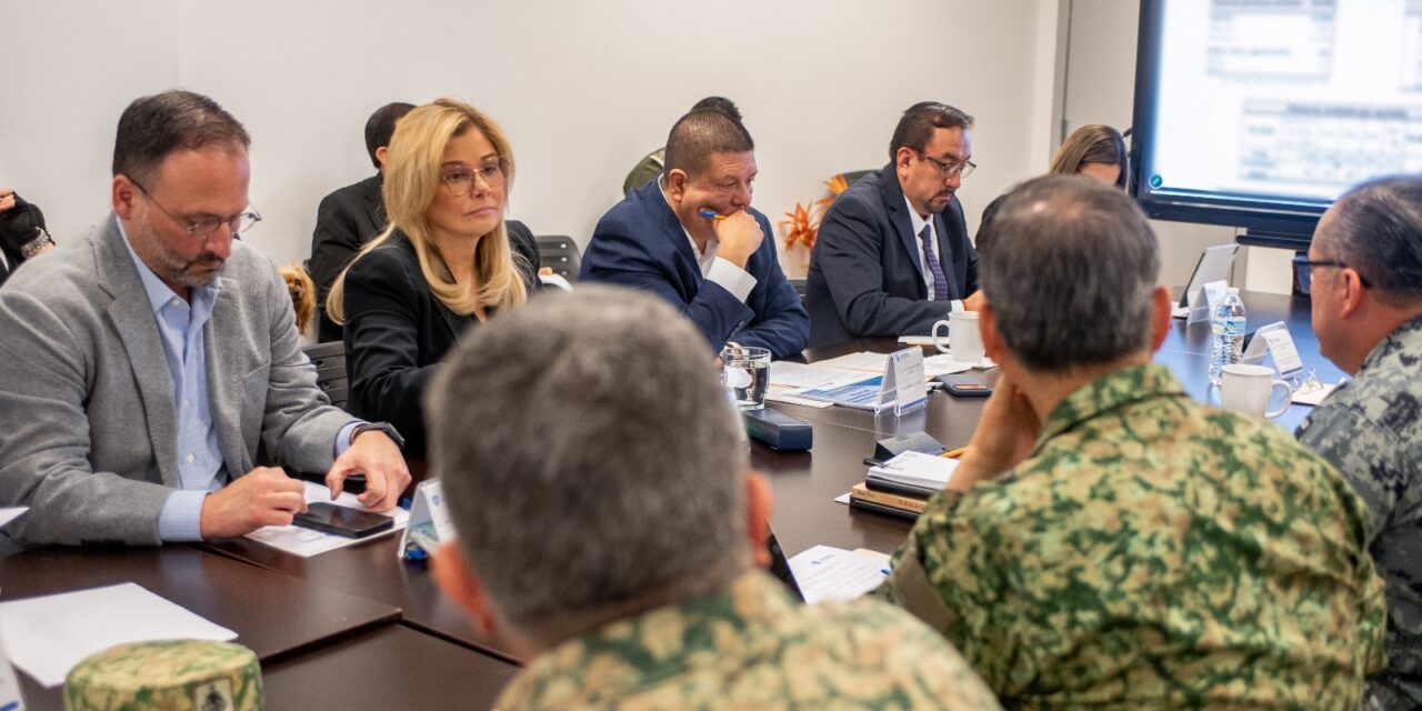 Maru Campos da seguimiento a las acciones enfocadas en la protección de las mujeres en sesión de la Mesa de Seguridad