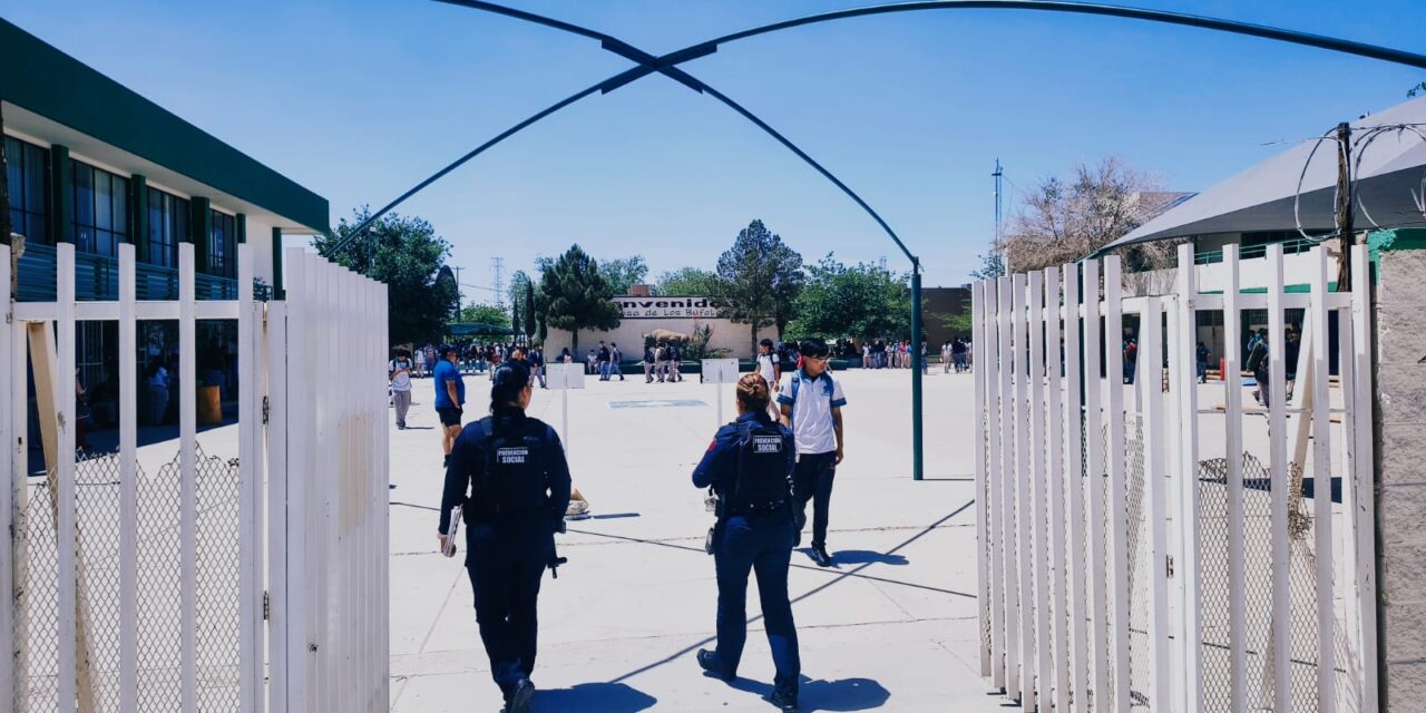 Refuerza Seguridad Pública vigilancia en escuelas tras reporte de pintas con amenazas