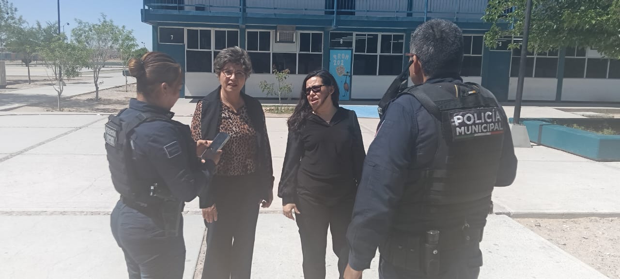 Refuerza Seguridad Pública vigilancia en escuelas tras reporte de pintas con amenazas