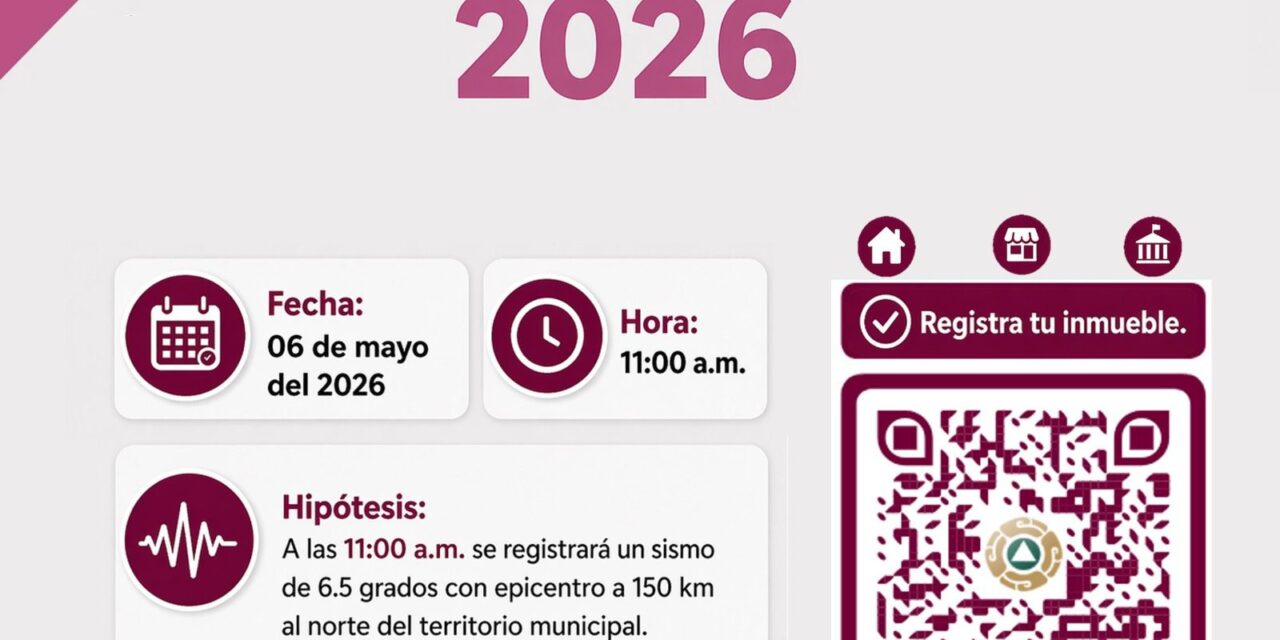 Invitan a participar en el Primer Simulacro Nacional 2026 en Ciudad Juárez
