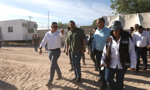 Visita el Presidente Pérez Cuéllar obra del Parque de Policías Club Guardianes Juárez