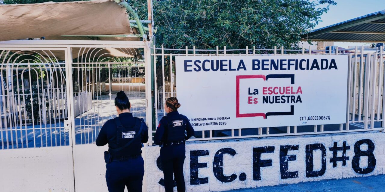 Operativo de la SSPM garantiza protección a escuelas durante vacaciones