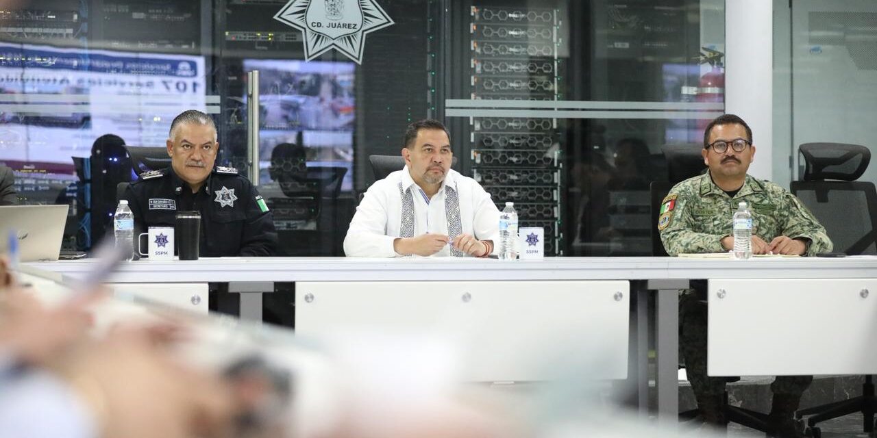 Encabeza el Presidente Pérez Cuéllar reunión de la Mesa de Seguridad