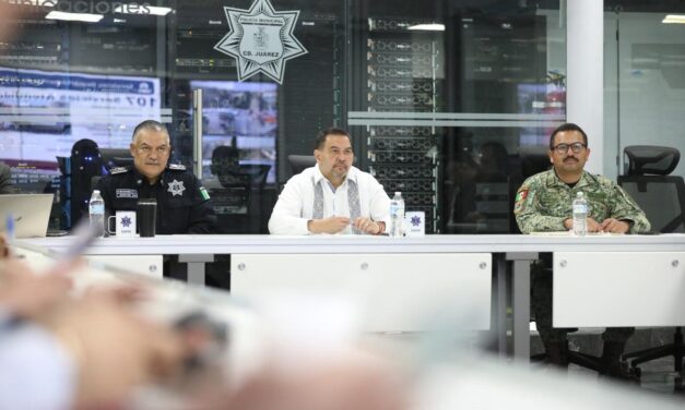 Encabeza el Presidente Pérez Cuéllar reunión de la Mesa de Seguridad