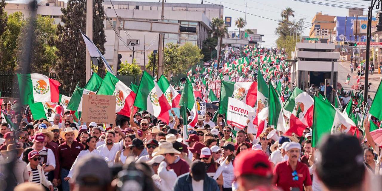 Ariadna Montiel respalda juicio político contra Maru Campos durante cierre de marcha en Chihuahua