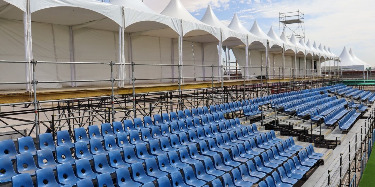 Presentan avances del estadio para el Xokerball Americup 2026 en la Plaza de la Mexicanidad