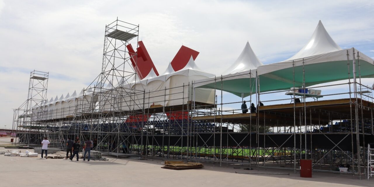 Presentan avances del estadio para el Xokerball Americup 2026 en la Plaza de la Mexicanidad