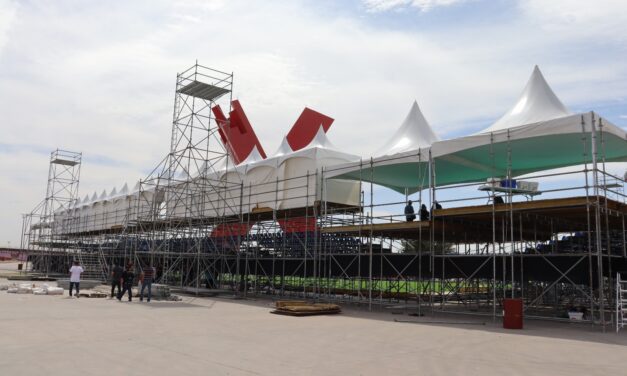 Presentan avances del estadio para el Xokerball Americup 2026 en la Plaza de la Mexicanidad
