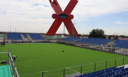 Presentan avances del estadio para el Xokerball Americup 2026 en la Plaza de la Mexicanidad