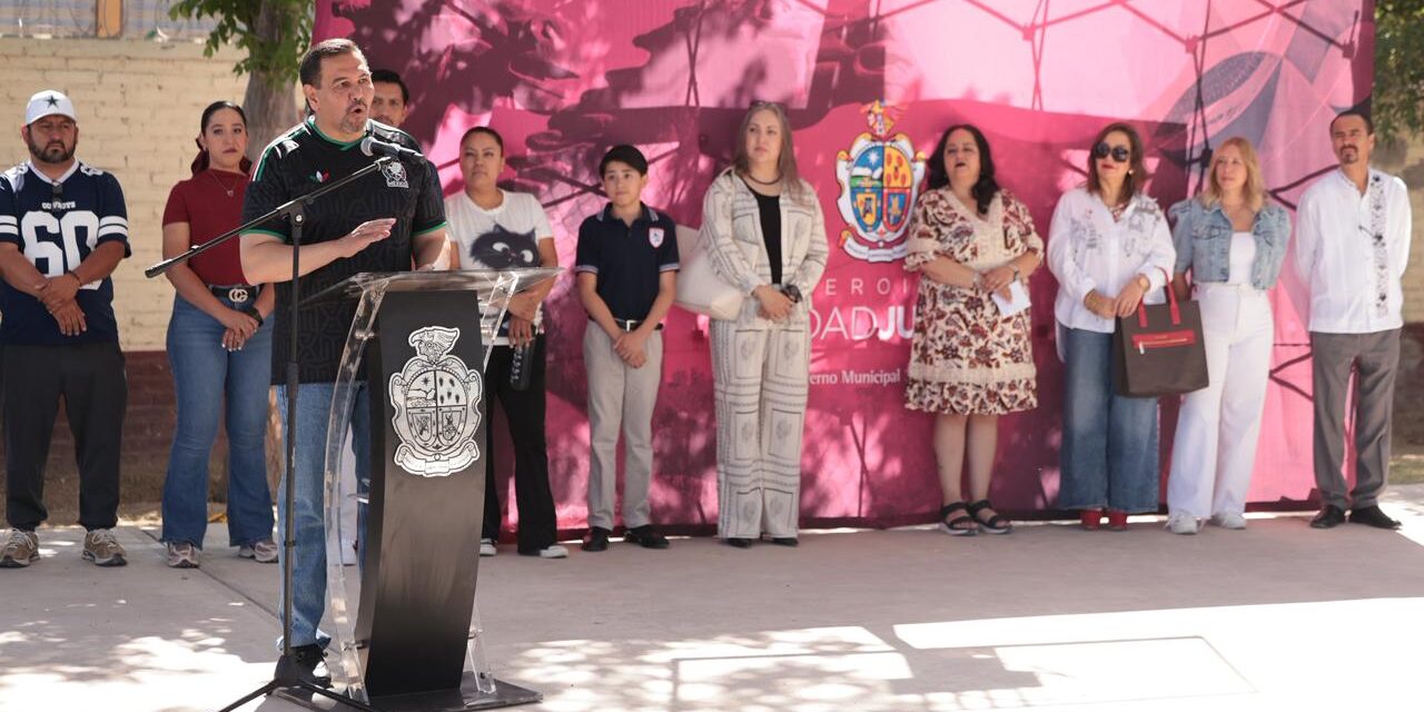 Entrega el Presidente Pérez Cuéllar obras a diversas escuelas de Juárez