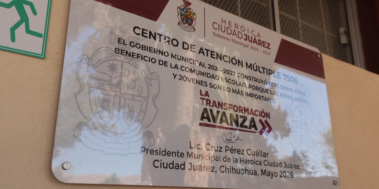 Entrega el Presidente Pérez Cuéllar obras a diversas escuelas de Juárez