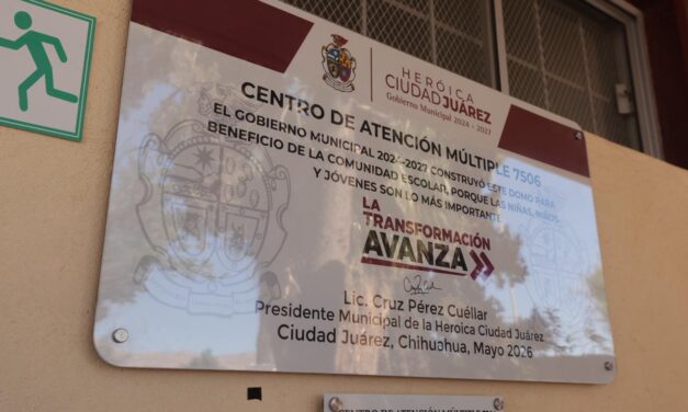 Entrega el Presidente Pérez Cuéllar obras a diversas escuelas de Juárez