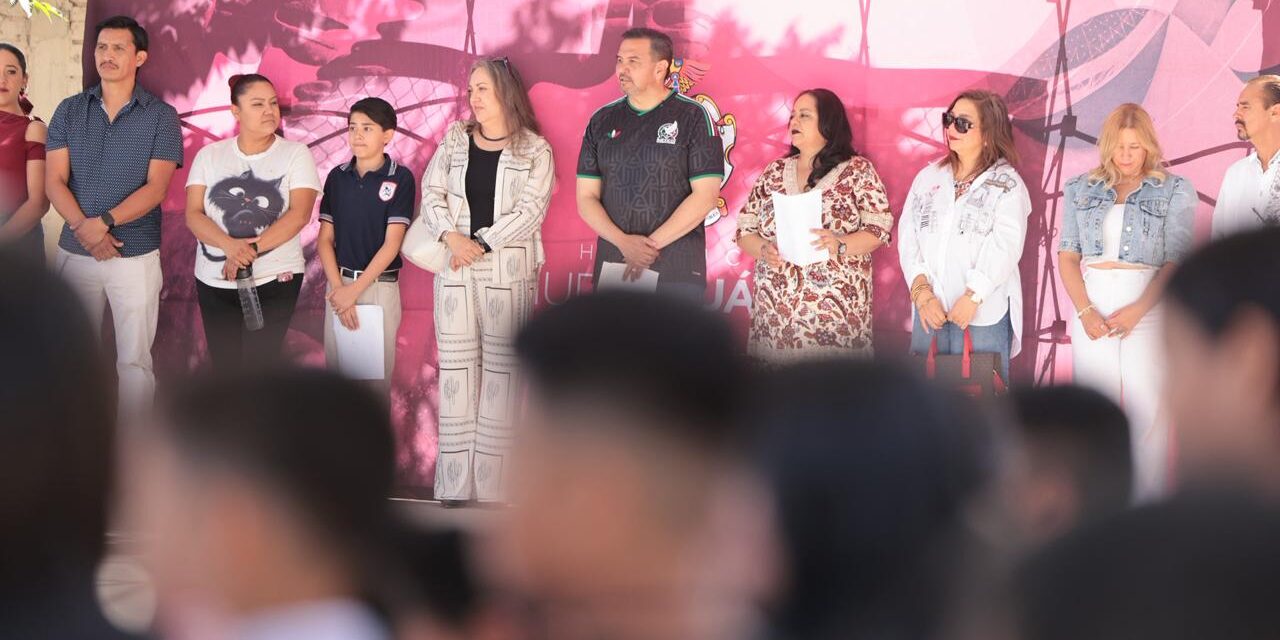 Entrega el Presidente Pérez Cuéllar obras a diversas escuelas de Juárez