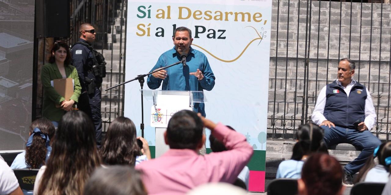 Arranca Presidente Municipal Pérez Cuéllar el programa “Sí al Desarme, Sí a la Paz”