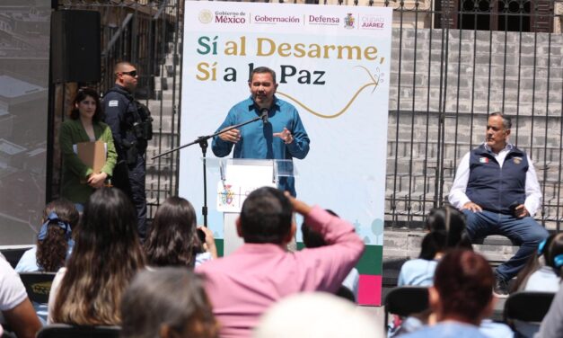 Arranca Presidente Municipal Pérez Cuéllar el programa “Sí al Desarme, Sí a la Paz”