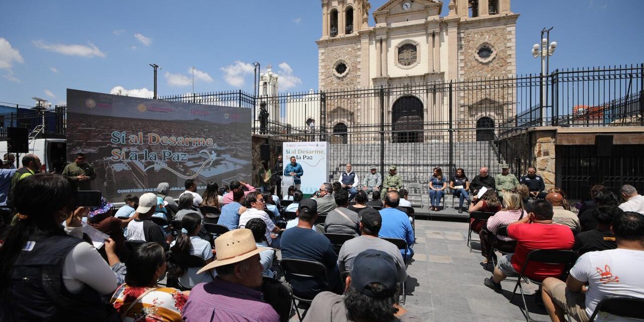 Arranca Presidente Municipal Pérez Cuéllar el programa “Sí al Desarme, Sí a la Paz”
