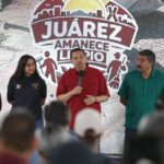 Encabeza Presidente Pérez Cuéllar la cuarta jornada de Juárez Amanece Limpio