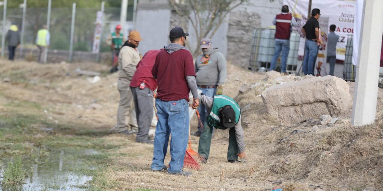Encabeza Presidente Pérez Cuéllar la cuarta jornada de Juárez Amanece Limpio