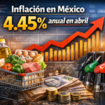 La inflación general en México se ubicó en 4.45% anual en abril