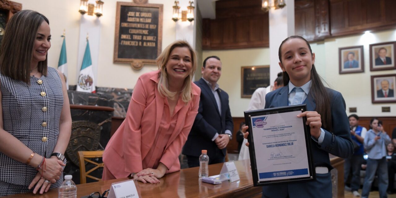 Gobernadora Maru Campos llama a niñas y niños a actuar con honorabilidad durante celebración del Día de la Niñez