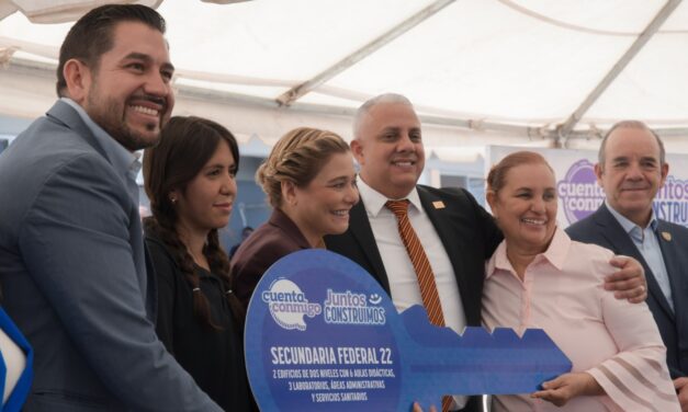 Inaugura Maru Campos nuevas instalaciones de la Secundaria Federal #22 en Ciudad Juárez