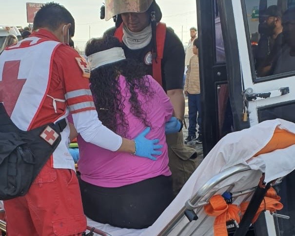 Choque múltiple deja 15 lesionados en el suroriente de Ciudad Juárez