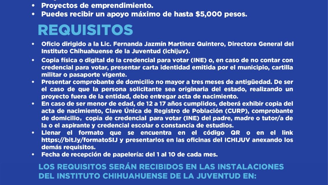 Acerca Gobierno del Estado apoyos económicos a jóvenes de juarenses a través de Impulsando Juventudes