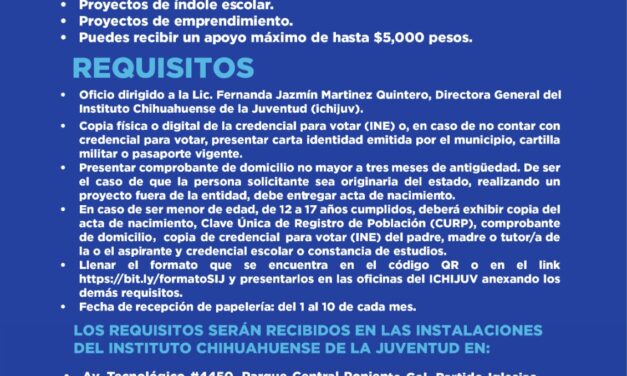 Acerca Gobierno del Estado apoyos económicos a jóvenes de juarenses a través de Impulsando Juventudes