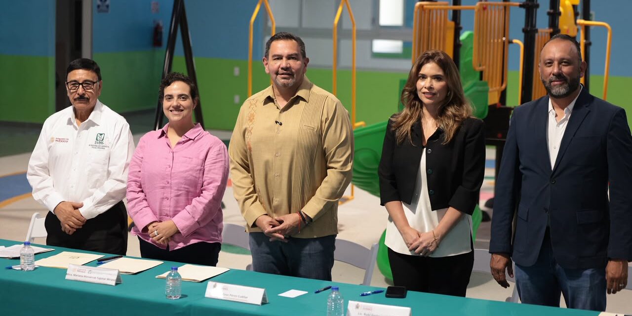 Firman Gobierno Municipal y el IMSS convenio de comodato de CECIS