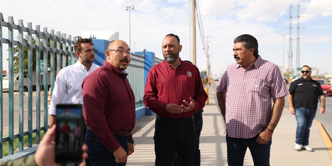 Supervisa Héctor Ortiz avance del programa de mejoramiento urbano en avenidas prioritarias de Juárez