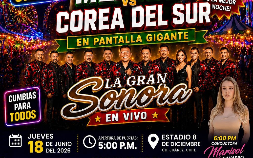 Todo listo para el México vs Corea del Sur en el Estadio 8 de Diciembre