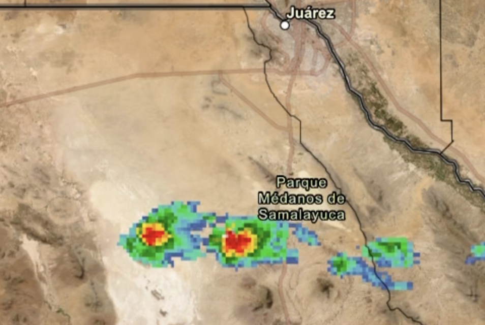 ⚠️ Tormenta avanza hacia Juárez: estas son las zonas donde podría llover esta tarde