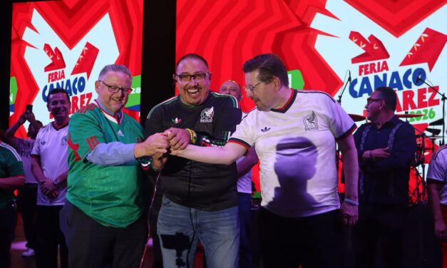Con triunfo de México y fuegos artificiales, arranca la Feria CANACO Juárez 2026