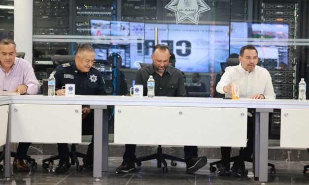 Cruz Pérez Cuéllar deja estafeta de la Mesa de Seguridad a Héctor Ortiz previo a solicitar licencia