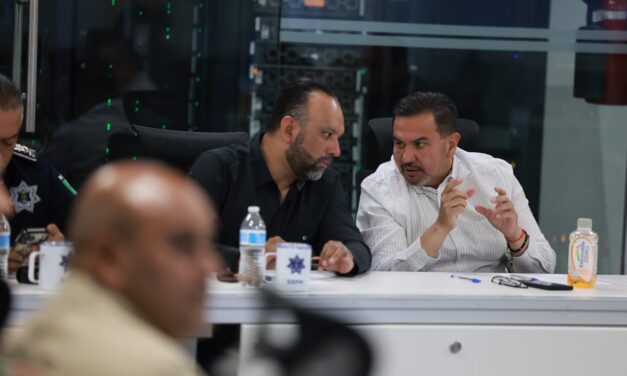 Cruz Pérez Cuéllar deja estafeta de la Mesa de Seguridad a Héctor Ortiz previo a solicitar licencia