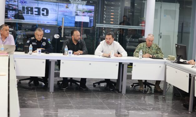Cruz Pérez Cuéllar deja estafeta de la Mesa de Seguridad a Héctor Ortiz previo a solicitar licencia