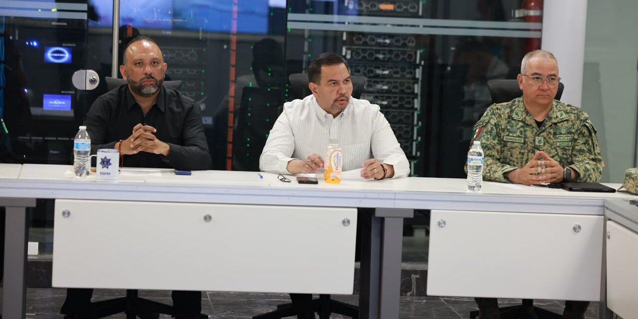 Cruz Pérez Cuéllar deja estafeta de la Mesa de Seguridad a Héctor Ortiz previo a solicitar licencia