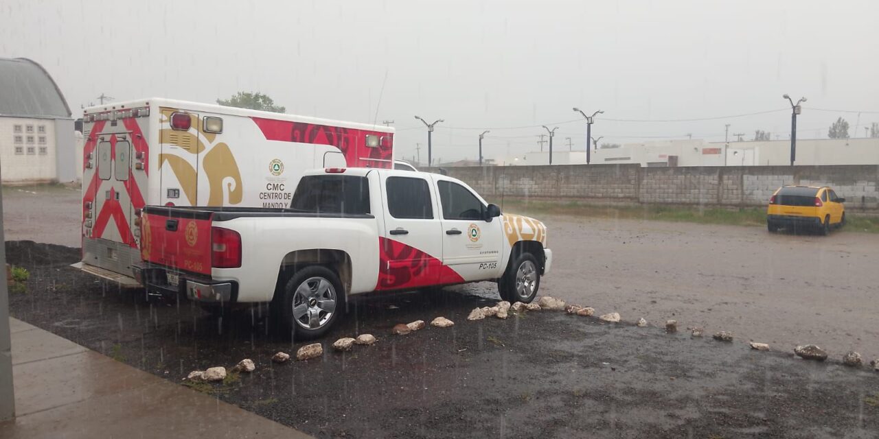 Mantiene Protección Civil aviso preventivo por ráfagas, tolvaneras y lluvias en las próximas 48 horas