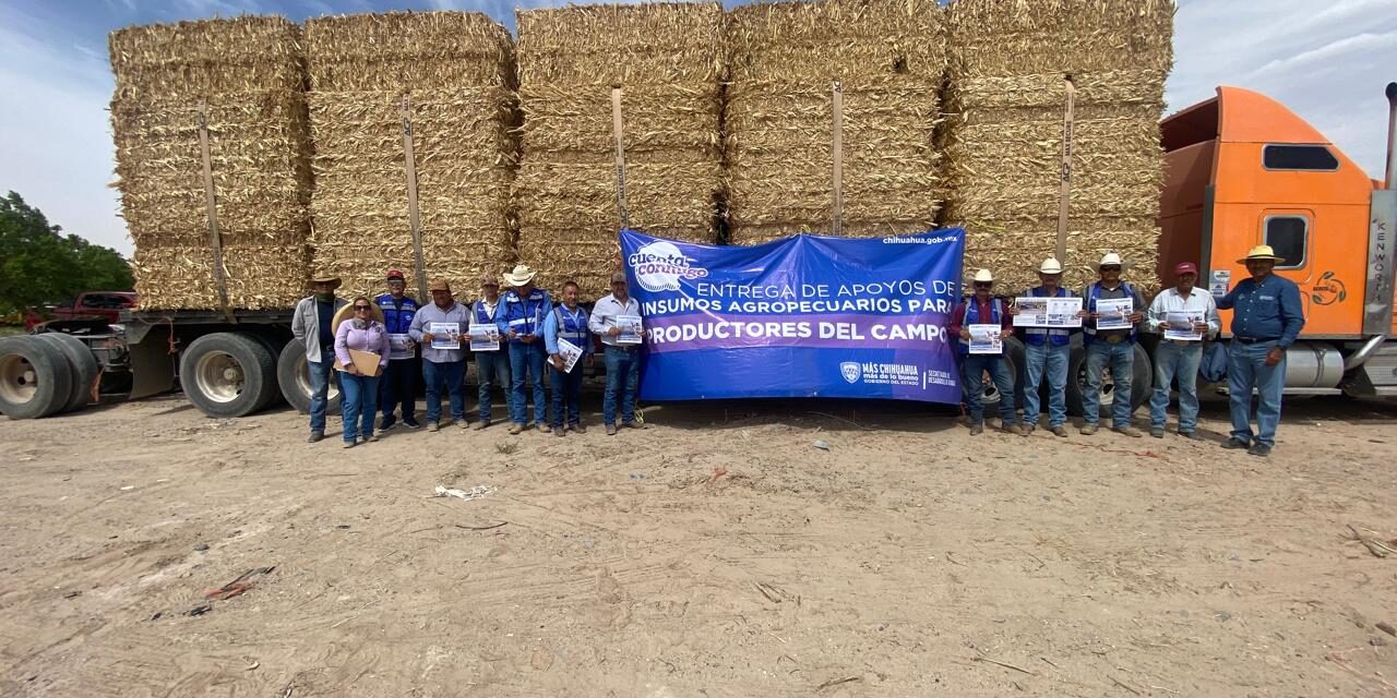 Entrega Estado insumos pecuarios a productores de Juárez