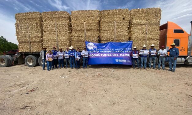 Entrega Estado insumos pecuarios a productores de Juárez