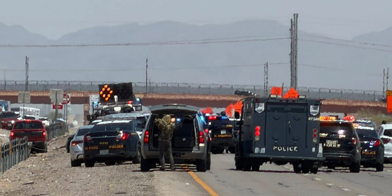 Cierran por completo la Loop 375 en El Paso por enfrentamiento con hombre armado