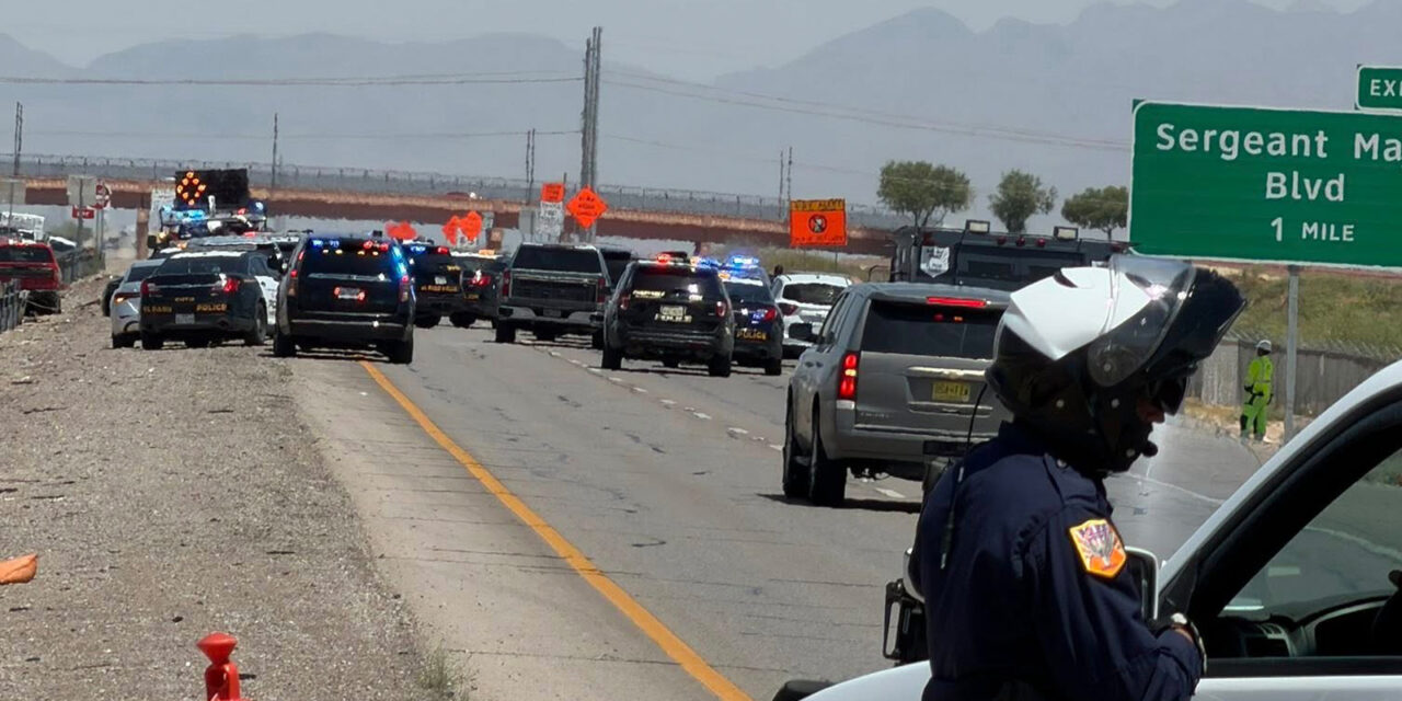 Cierran por completo la Loop 375 en El Paso por enfrentamiento con hombre armado