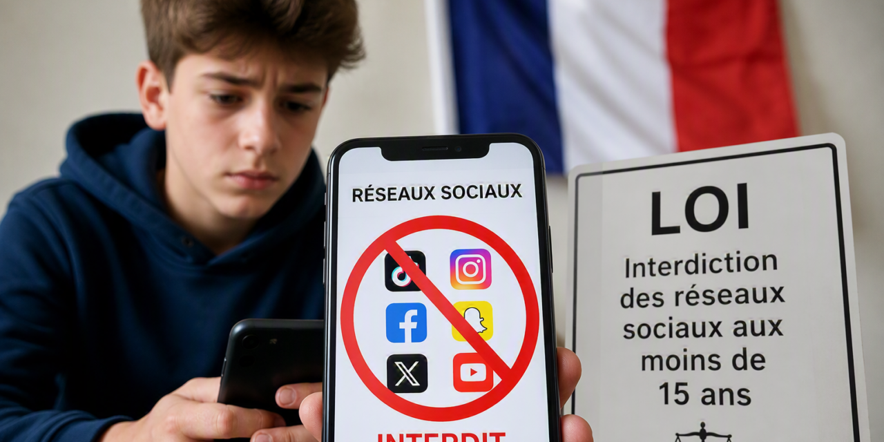 Francia prohíbe que menores de 15 años usen redes sociales