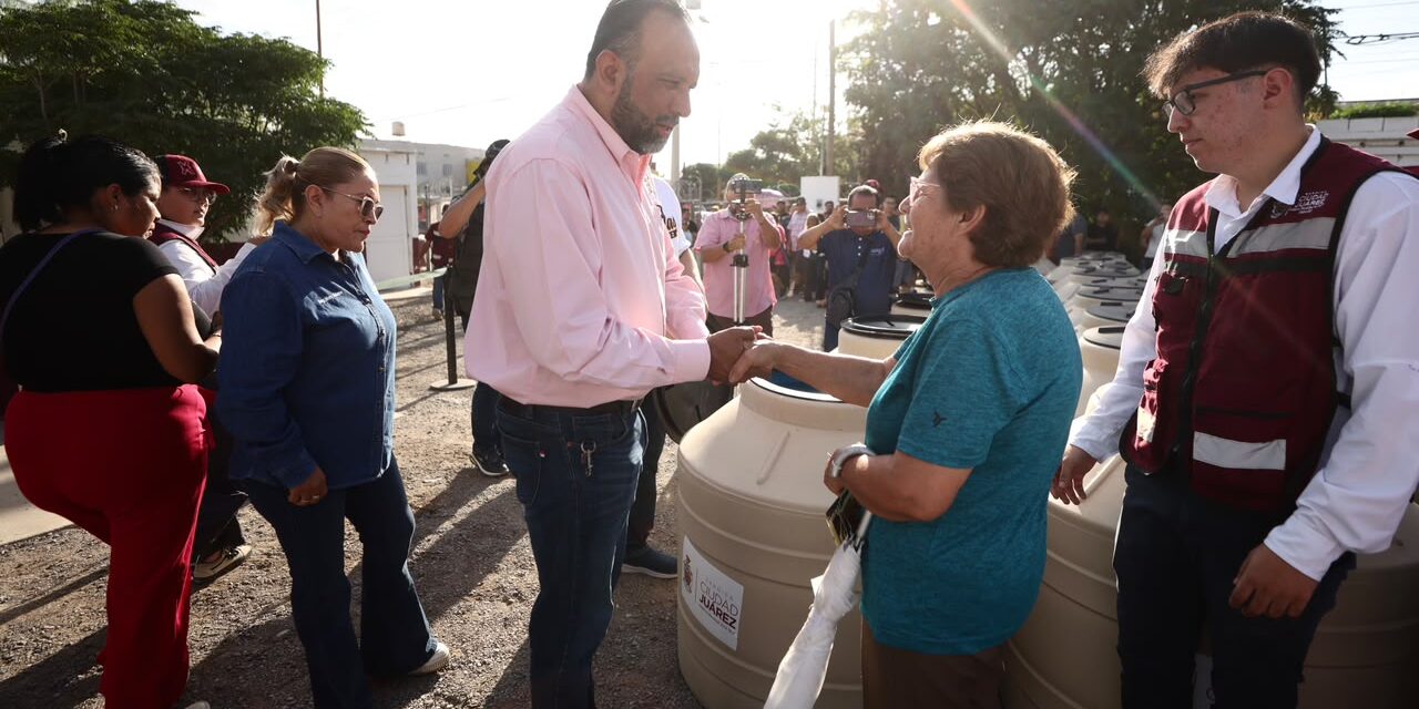 Entrega Gobierno Municipal tinacos a 200 familias para fortalecer acceso al agua potable