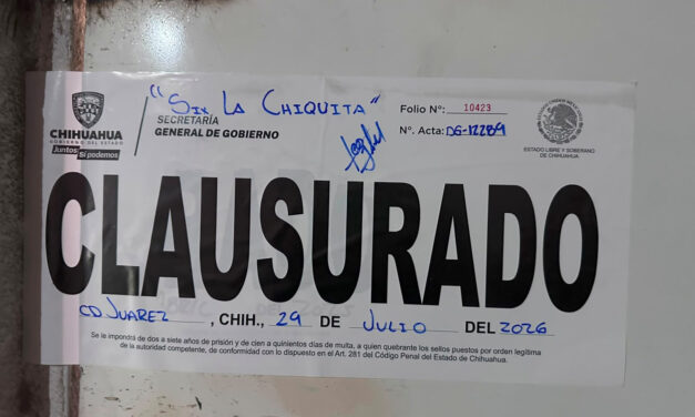 Realiza Gobernación Estatal 335 inspecciones y clausura 21 establecimientos durante la última semana