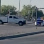 Video capta choque entre patrulla de EPISD y camioneta en El Paso
