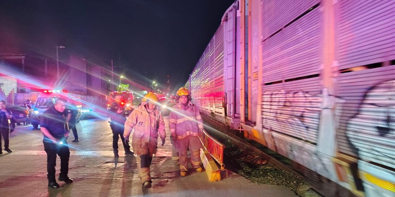 Tren arrolla a hombre en el Centro de Juárez; pierde una mano