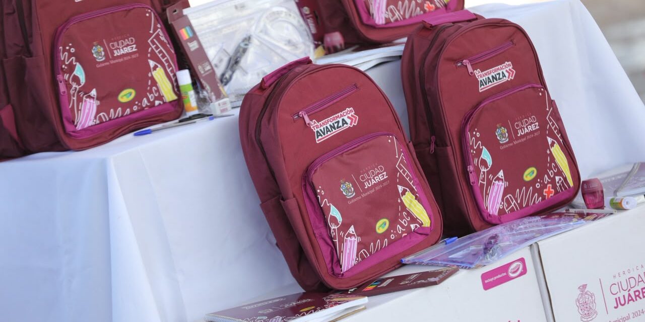 Entregan mochilas y útiles escolares a 777 alumnos de Riberas del Bravo