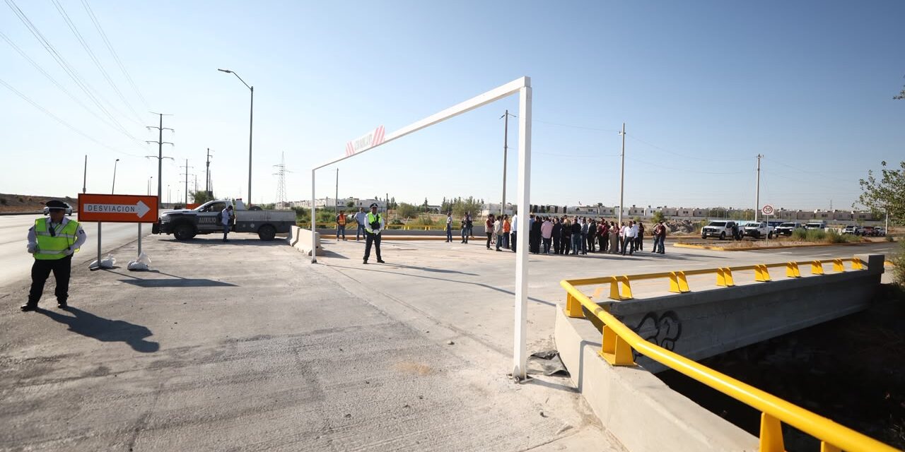 Abren puente Tres Cantos para aliviar tráfico en Valle del Sol; beneficiará a más de 50 mil personas