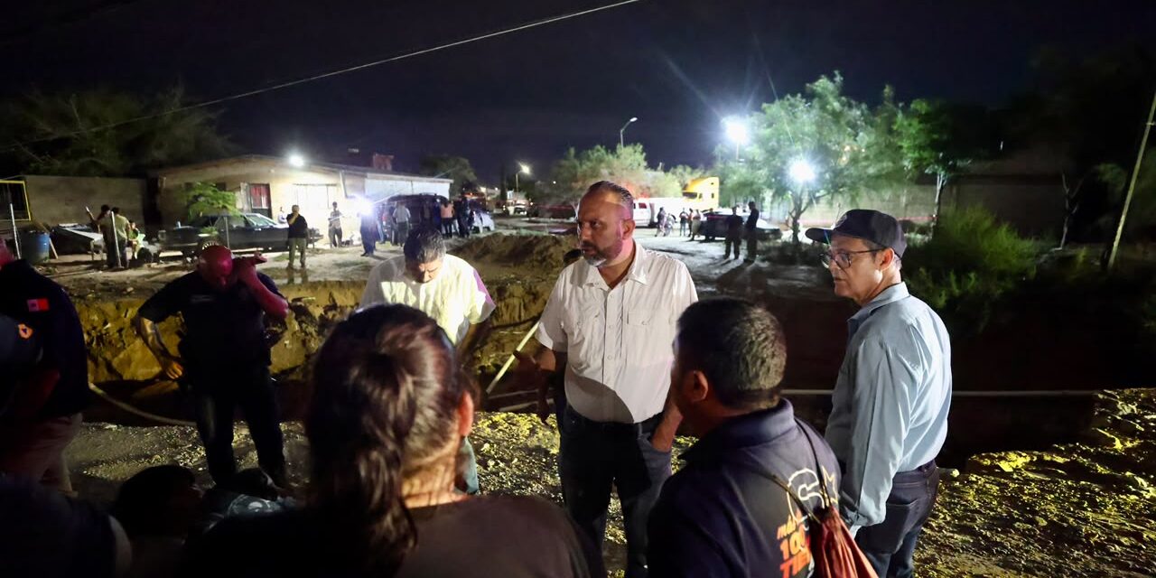 Juárez pide declaratoria de emergencia tras lluvias; maquinaria pesada llegará a zonas afectadas